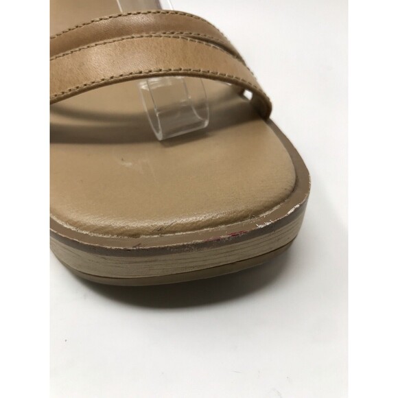 VTG 90's Y2K Mudd Brown Wood Platform Women Sz 7.5 Sandals Grunge Strappy Chunky - Picture 10 of 13